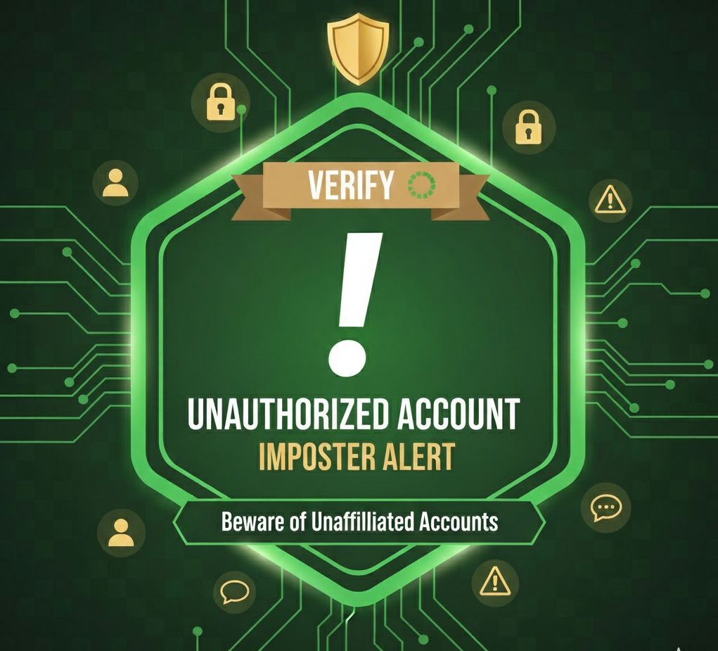 📢 Beware of Unaffiliated Accounts